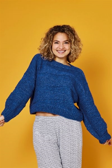 Sweater med vrangfelter i Alice by Permin