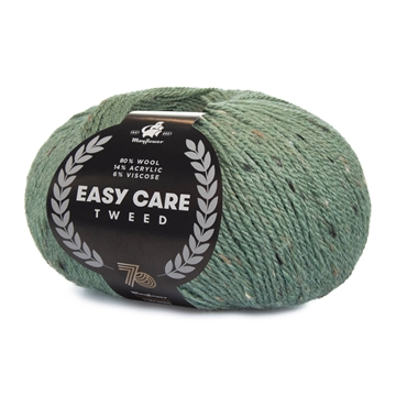 Easy Care Tweed, støvet grøn