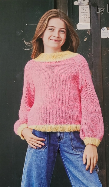 Raglansweater til pigerne i Alice by Permin