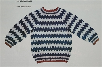 Mønstertrøje med takker - Organic Wool+Nettles