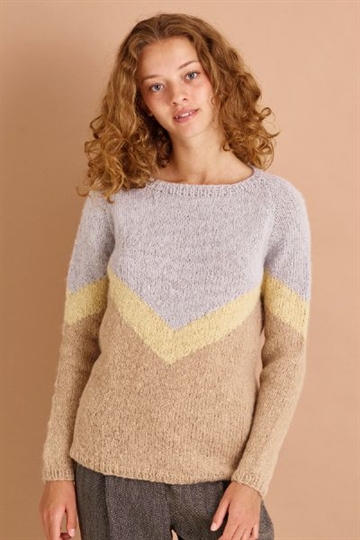 Sweater med grafisk mønster - Elsa Permin