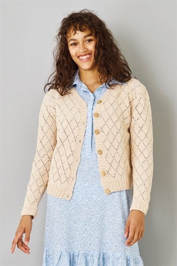 Cardigan med rombehulmønster - Esther