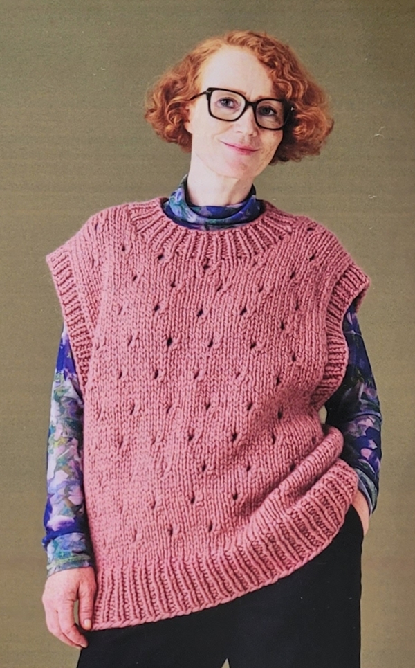 Vest med hulmønster, Betty