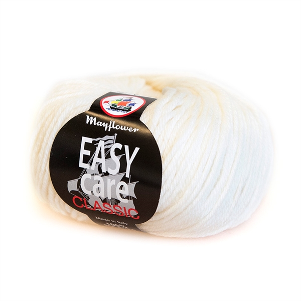 Mayflower uldgarn easy care cassic råhvid