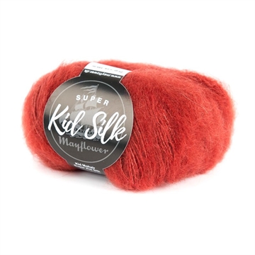 Kid Silk Mohair, æblerød - 36