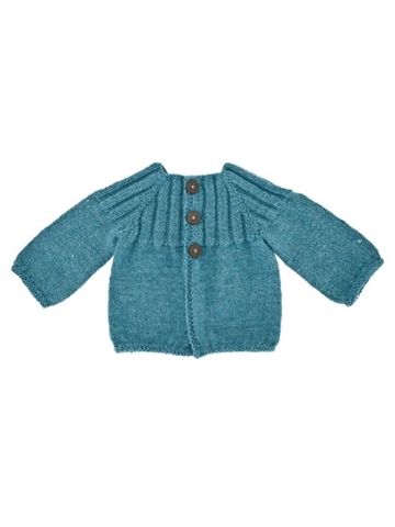 Blåklokketrøje i Organic Wool+Nettles no 4 fra Onion Knit