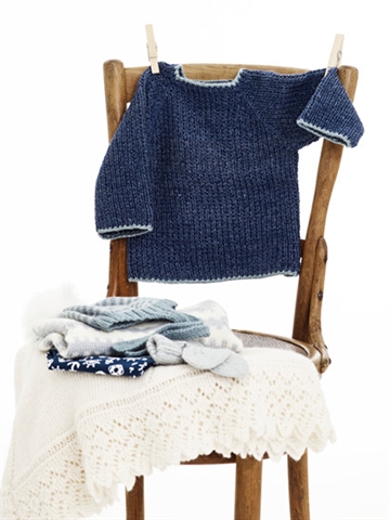 Drengebluse med strukturmønster i Organic Wool+Nettles no 4 fra Onion Knit