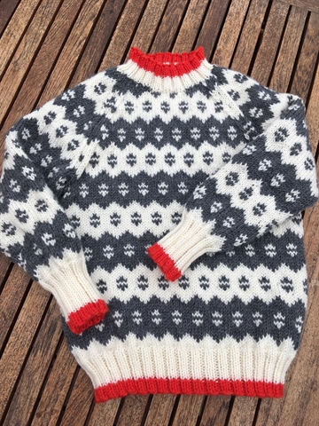 Islandsk Sweater str. 4-14 år