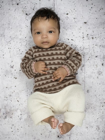 Sweater med takker fra Onion Knit i Organic Wool+Nettles no 4