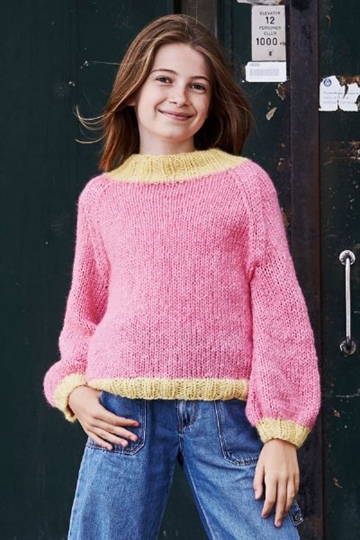 Raglansweater til pigerne i Alice by Permin