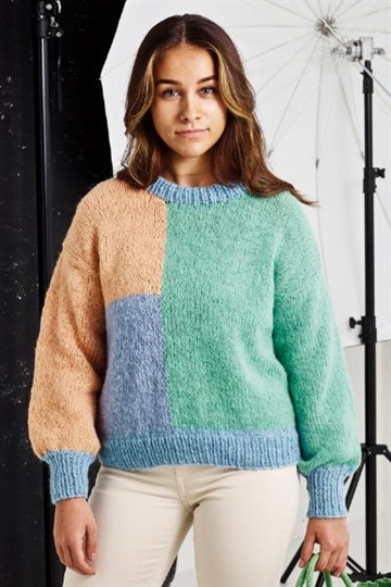 Sweater med felter - Elsa by Permin