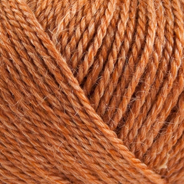 Organic Wool+Nettles - Brændt orange, 834